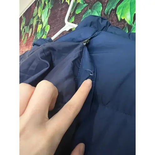 LL Bean Womens Ultrawarm Jacket Coat 2X 650 DOWN Puffer Hood Faux Fur Trim Blue