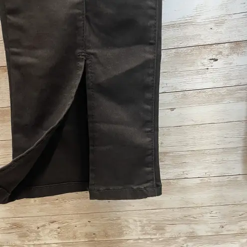 Vibram Vibrant Miu Womens 11/29 Jeans Black Stretch Front Slit Tencel 5-Pocket NWT