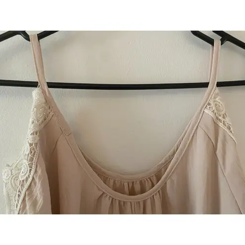 SheIn  Beige Coverup Fringe Women's Sz Medium