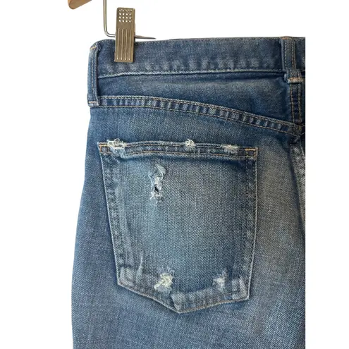 Moussy Vintage Isko Distressed Skinny Jeans Size 27 Medium Wash Blue