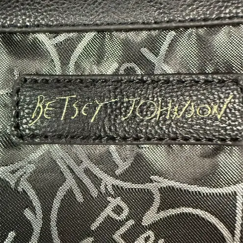 Betsey Johnson NYC Women's Brown Backpack Gold Accents Star Stripe Design