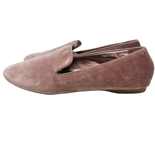Birdies The Starling Velvet Flat Loafers Dusty Rose Pink Size US 10
