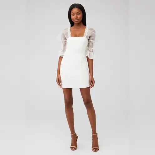 Amanda Uprichard ‎ white Tia mini dress in ivory Size Medium