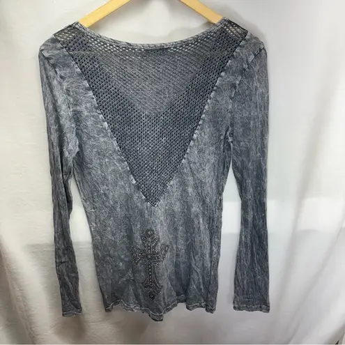 Vocal Black Graphic Fitted Blouse