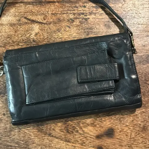 Perlina black leather crossbody bag great for travel everyday use quality made