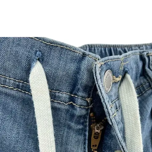 Judy Blue Ain't Worried Denim Joggers Jeans Pants Medium Wash Blue Plus Size 16W