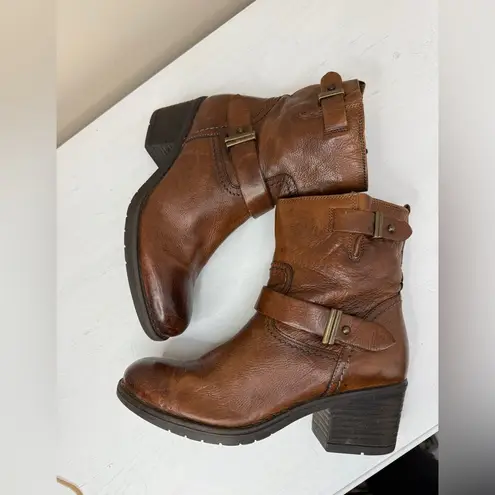 Clarks  Moto Boots Fleece Lined Mojito Sorbet Brown 9