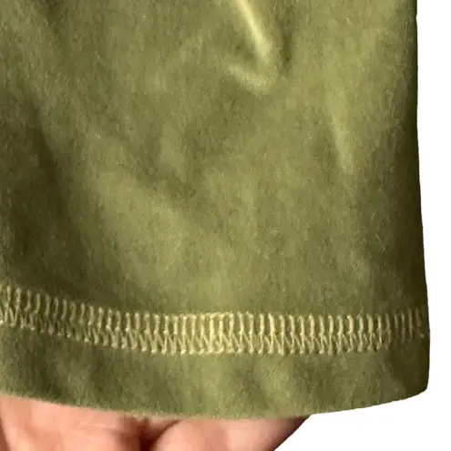 prAna bright olive green hooded sweatshirt sultra polyester blend size small