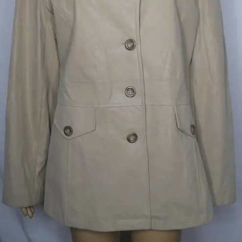 Gallery Giacca  Company Tan Trench Coat Jacket Lrg