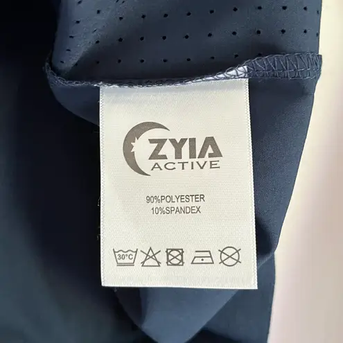 Zyia Women’s Chill Note Full Zip Lightweight Jacket Navy Blue Size Medium