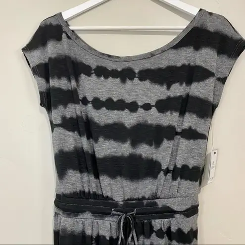 Susina Women’s Sleeveless Tie Dye Pant Jumpsuit Black Grey Size Small NWT