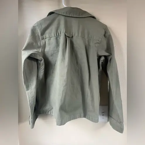 Duluth Trading Company DuluthFlex Fire Hose Ltd. Untucked Overshirt Green Size XS