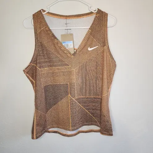 Nike NWT  Court Victory Print Women's Tennis Tank - Peachcream / White