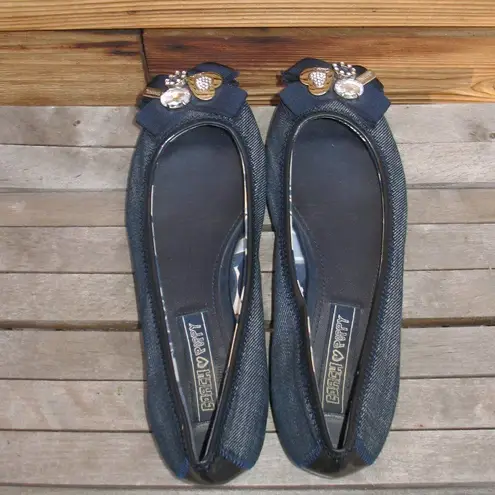 Coach  Poppy Denim Ballet Flats