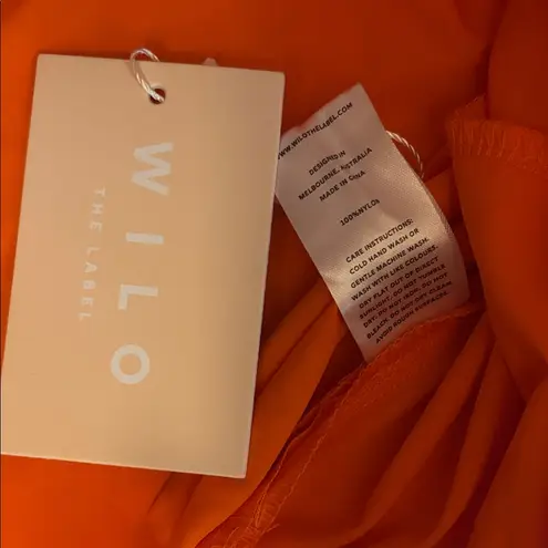 WILO Parachute Shirt Tangerine Women Size Small Orange
