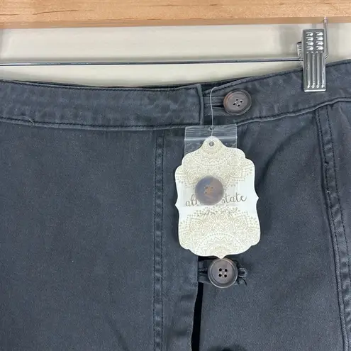 Altar'd State NWT Altar’d State Mini Skirt Womens M Washed Black Button Down Minimalist 90s - Image 2