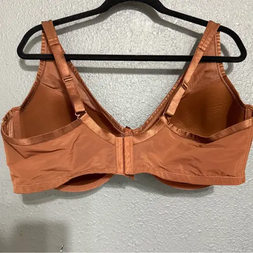 Curvy Couture Women's Copper Bra Brown Size undefined