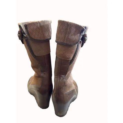 Merrell women’s brown mid calf boots shoes size 8 SKU 5422