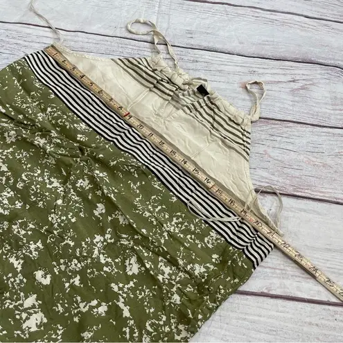 prAna Women's Parisol Midi Halter Sun Dress Olive Brown Modal Size Large