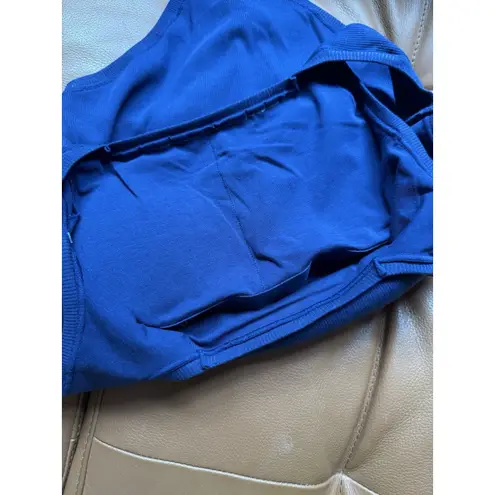 NWT Gap Body Navy Blue Ribbed Thong One Piece Bodysuit Women’s Size Medium