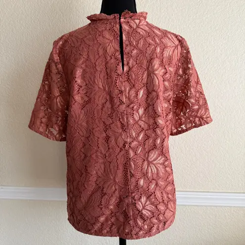 H&M  Coral Layering Blouse Women’s Medium Dressy Top Office Wear Evening Party