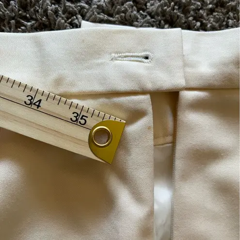 VTG NWT 80s Escada Margaretha Ley Cream Midi Skirt Midi Sz 42 Wool Blend READ