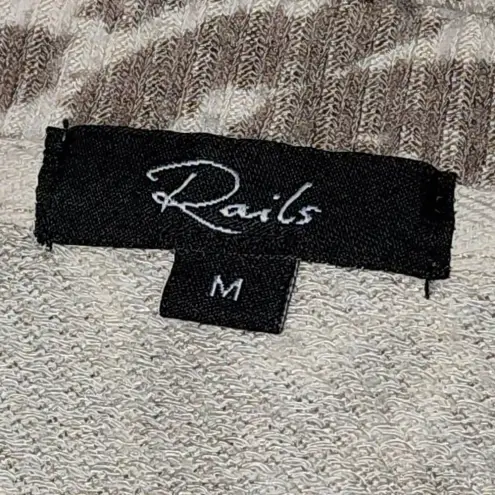 Rails  Womens Ramona Natural Animal‎ Spots Crew Sweatshirt Medium