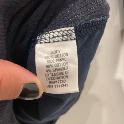 Converse  Navy Blue Button Down Long Sleeve Shirt