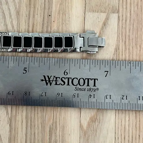 Citizen Eco-Drive Ladies Watch Crystals Black Dial and Bracelet Solar Powered