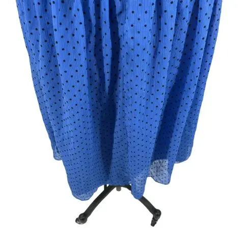 La Maison Talulah Sorrento Midi Dress Azure Blue Polka Dot Size Small