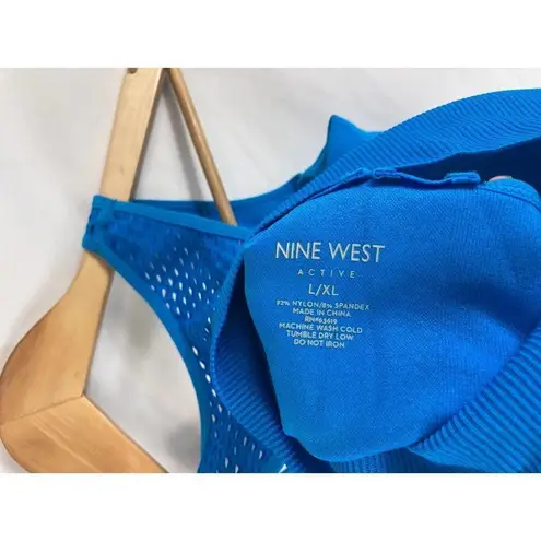 Nine West NWT  Active Sports Bra Blue size L/XL