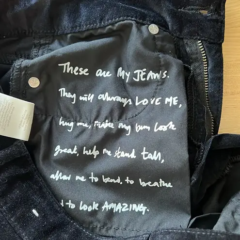 Boden USA Boden High-Rise Velvet Super Skinny Dot Embroidered Pant, 4