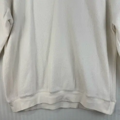 Monterey By Koret Vintage White Fleece Sweater Women’s Medium Equestrian Horses