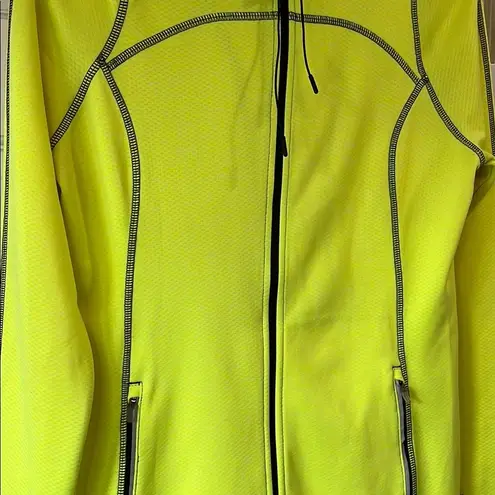 Ogio Neon Yellow Lightweight Jacket w/ Hood and Full Zipper