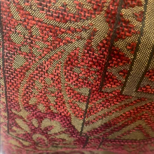 Source Unknown Vintage Tapestry Backpack red and olive green colors