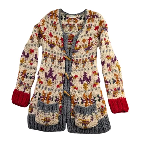 Anthropologie Sleeping On Snow Wool Blend Cardigan GUC Size S/P F227