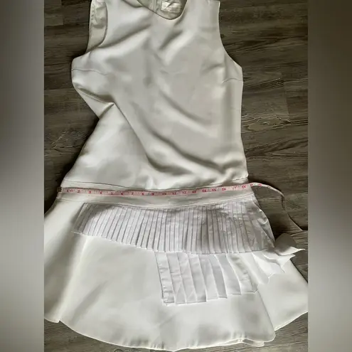 Victoria Beckham white Ruffled Sheath Mini Dress