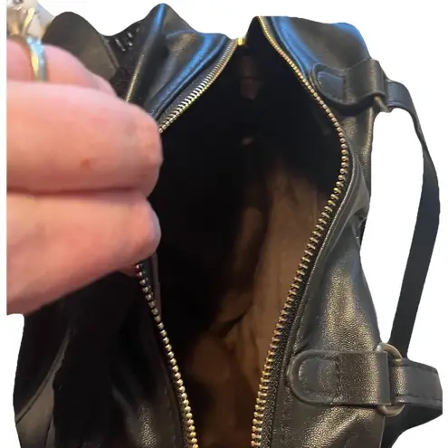 AZA Gothic Heart Bat Wing Backpack Black Lace Trim Faux Leather Mini Bag Purse