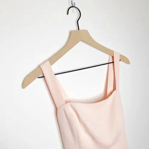 Wilfred Aritzia Aperture Tie Back Mini Dress Square Neck in Petal Pink Size 6