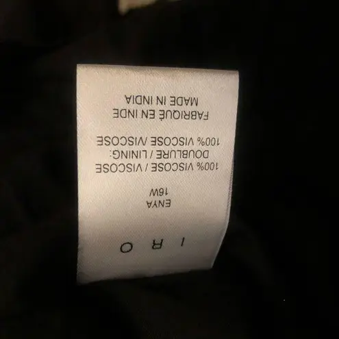 IRO NEW gauze cut out tie front mini dress