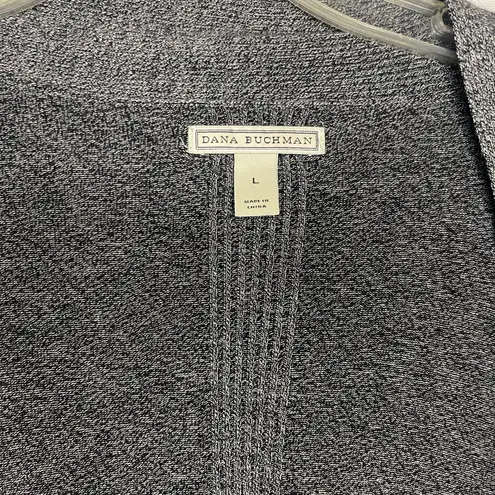 Dana Buchman  Charcoal Open-Front Cardigan - Image 2
