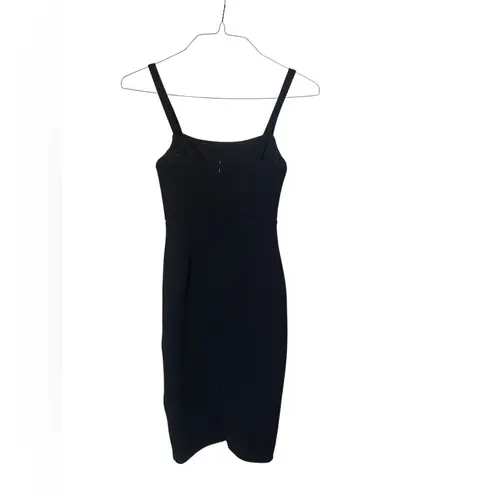 Lulus Guessing Game Black Bodycon Midi Dress XS Black
