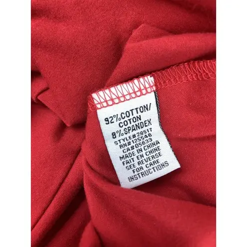 Habitat * Button Front Hooded Lightweight Jacket Womens M Red Deconstructed Seams