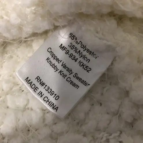 Show Me Your Mumu  Cropped Varsity Sweater