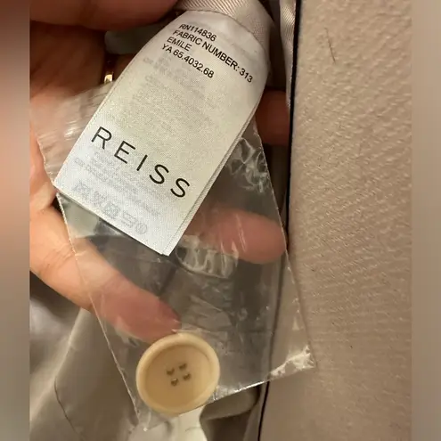 Reiss Kate Middleton Emile Sharply Tailored Wool Coat Lilac Medium