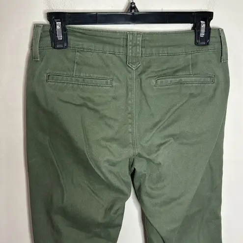 NYDJ green lift tuck technology crop jeans size 0
