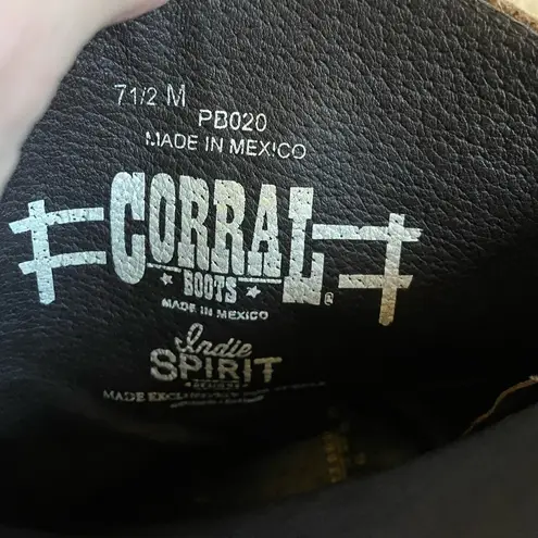 Corral Indie spirit by boots wine rosebud distressed western ankle boots