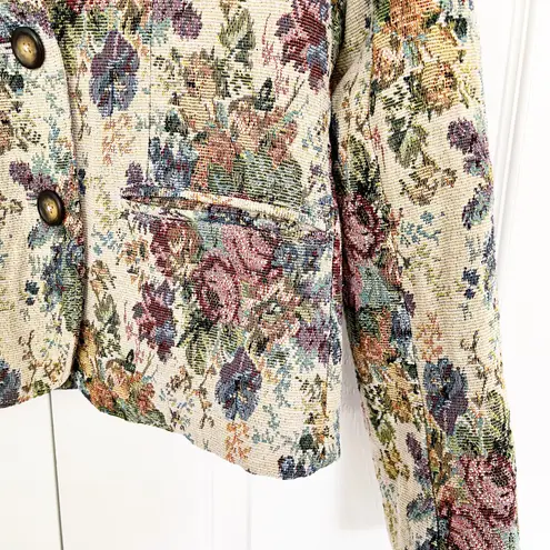 Garnet Hill Floral Tapestry Blazer