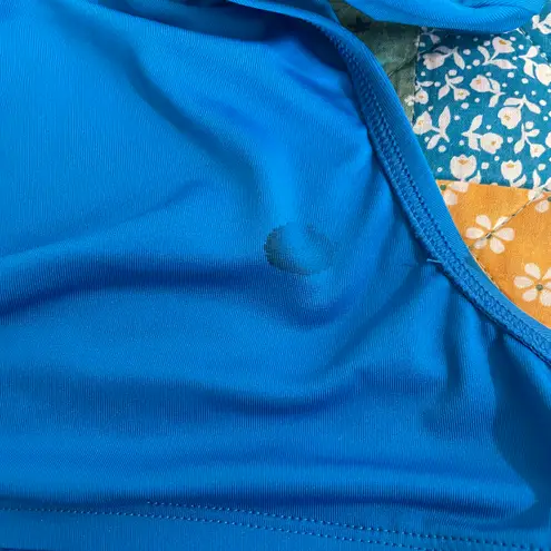 One Piece Laundry XL Blue Cold Shoulder Swimsuit