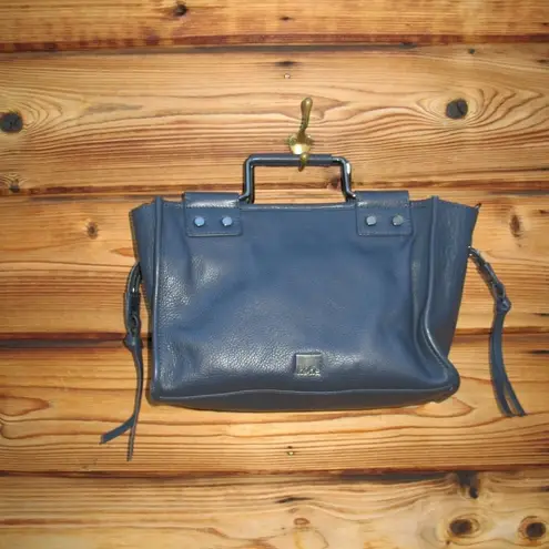 Kooba Like New Cayman Indigo Leather Satchel Bag